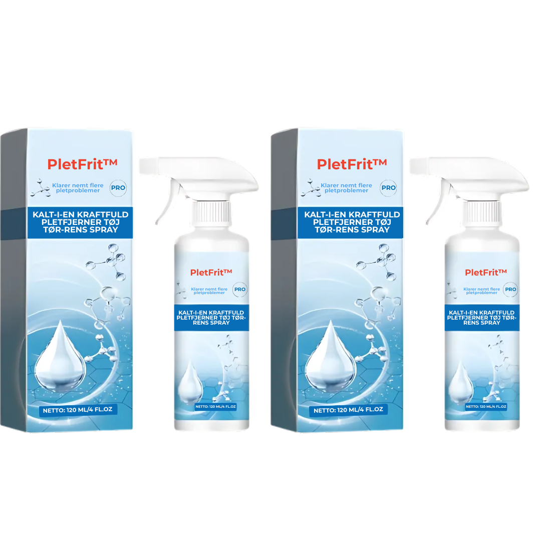 PletFrit™ – Effektiv spray mod genstridige pletter!