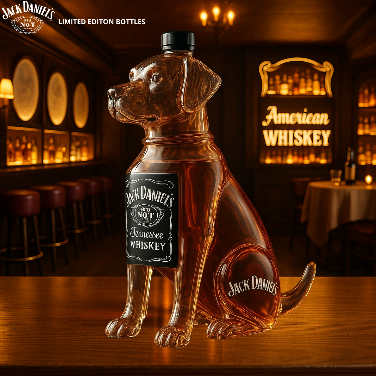 WhiskeyDyr™ Flaske - Den bedste Whiskey-flaske til dit hjem!