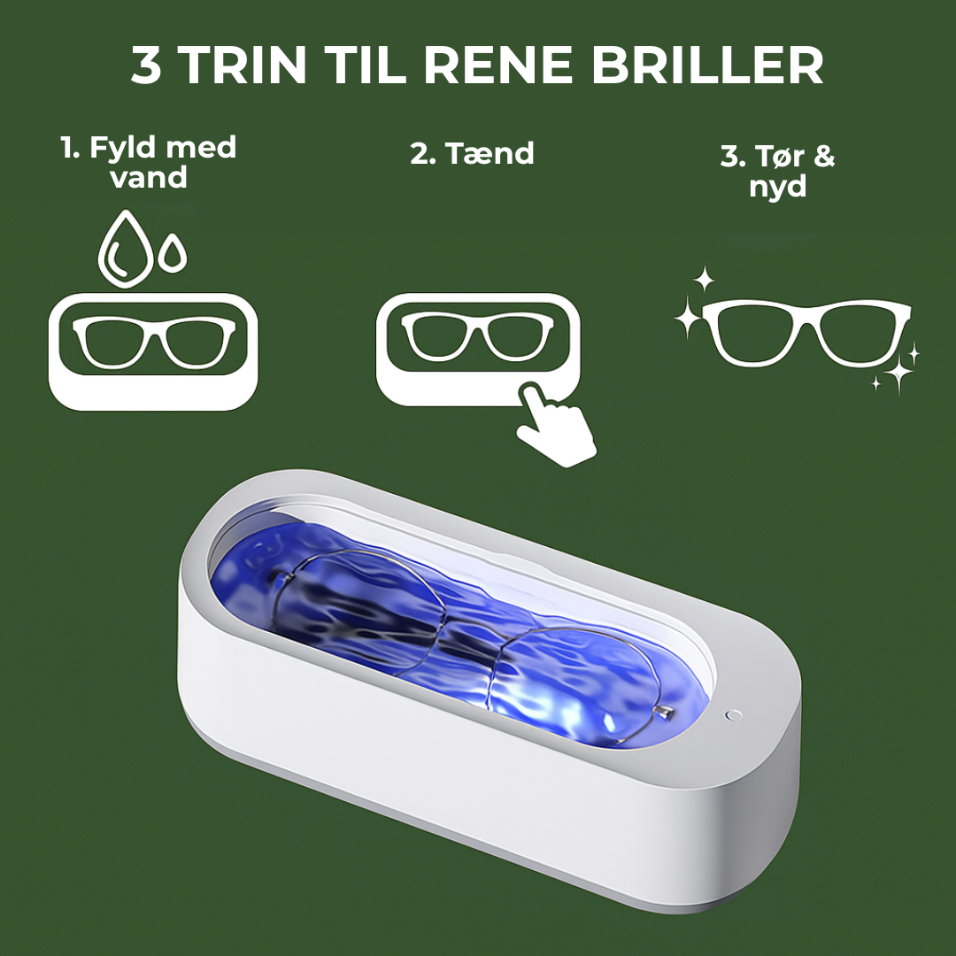 GlasKlart™ – Nem rengøring til dine briller