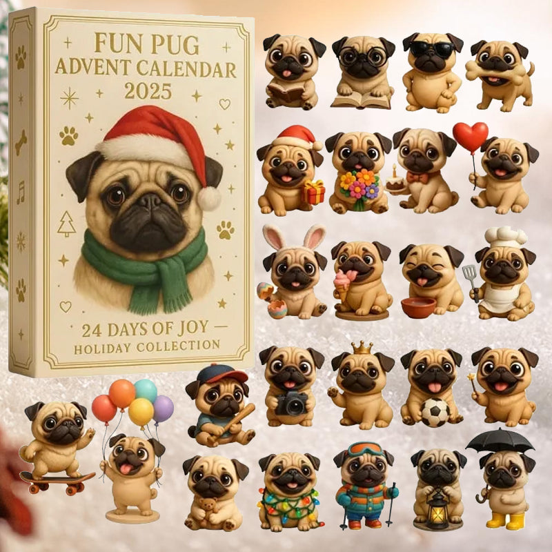 Pugmas™ – 24 dage med grin, charme & julehygge