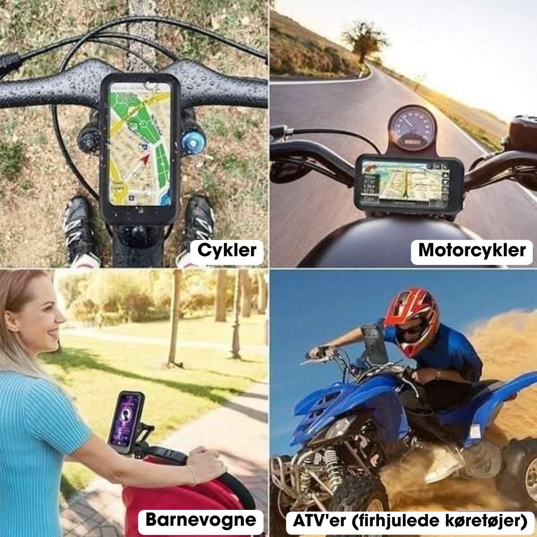 MobilHold™ – Vandtæt mobilholder til cykel og motorcykel!