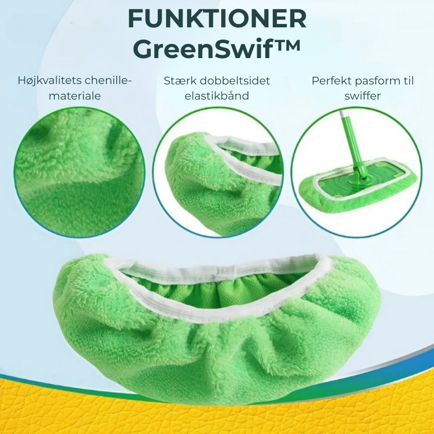 GreenSwif™ - Den genanvendelige moppe til din Swiffer!