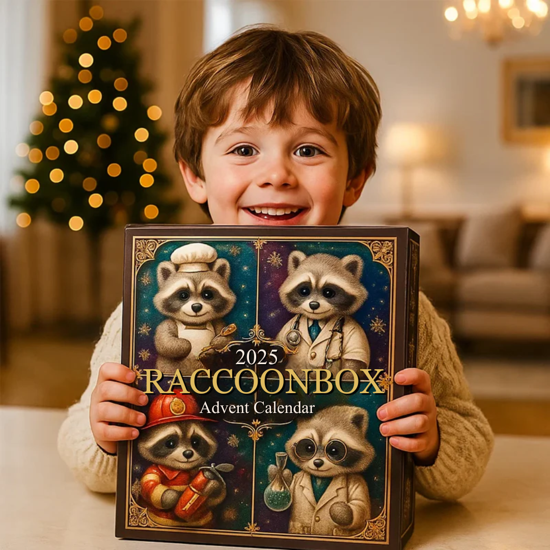 RaccoonBox™ – Julens nedtælling med søde vaskebjørne