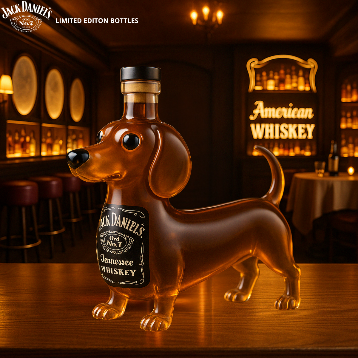 WhiskeyDyr™ Flaske - Den bedste Whiskey-flaske til dit hjem!