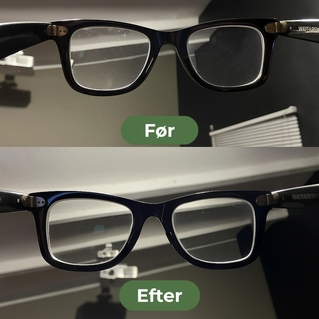 GlasKlart™ – Nem rengøring til dine briller