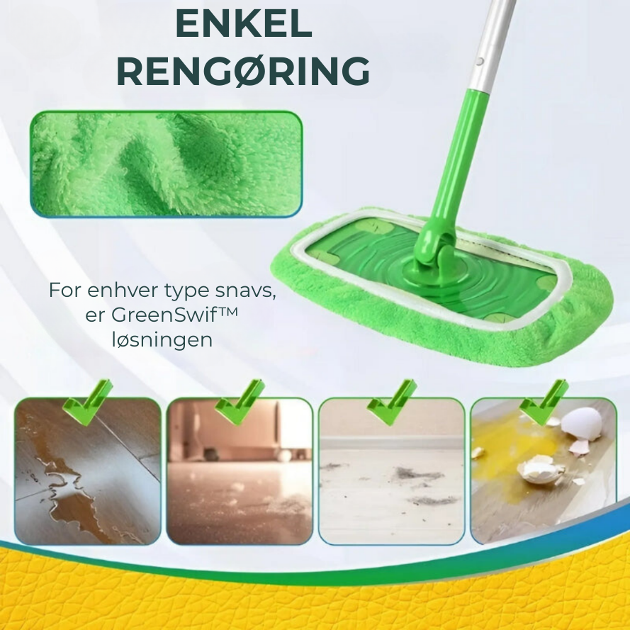 GreenSwif™ - Den genanvendelige moppe til din Swiffer!