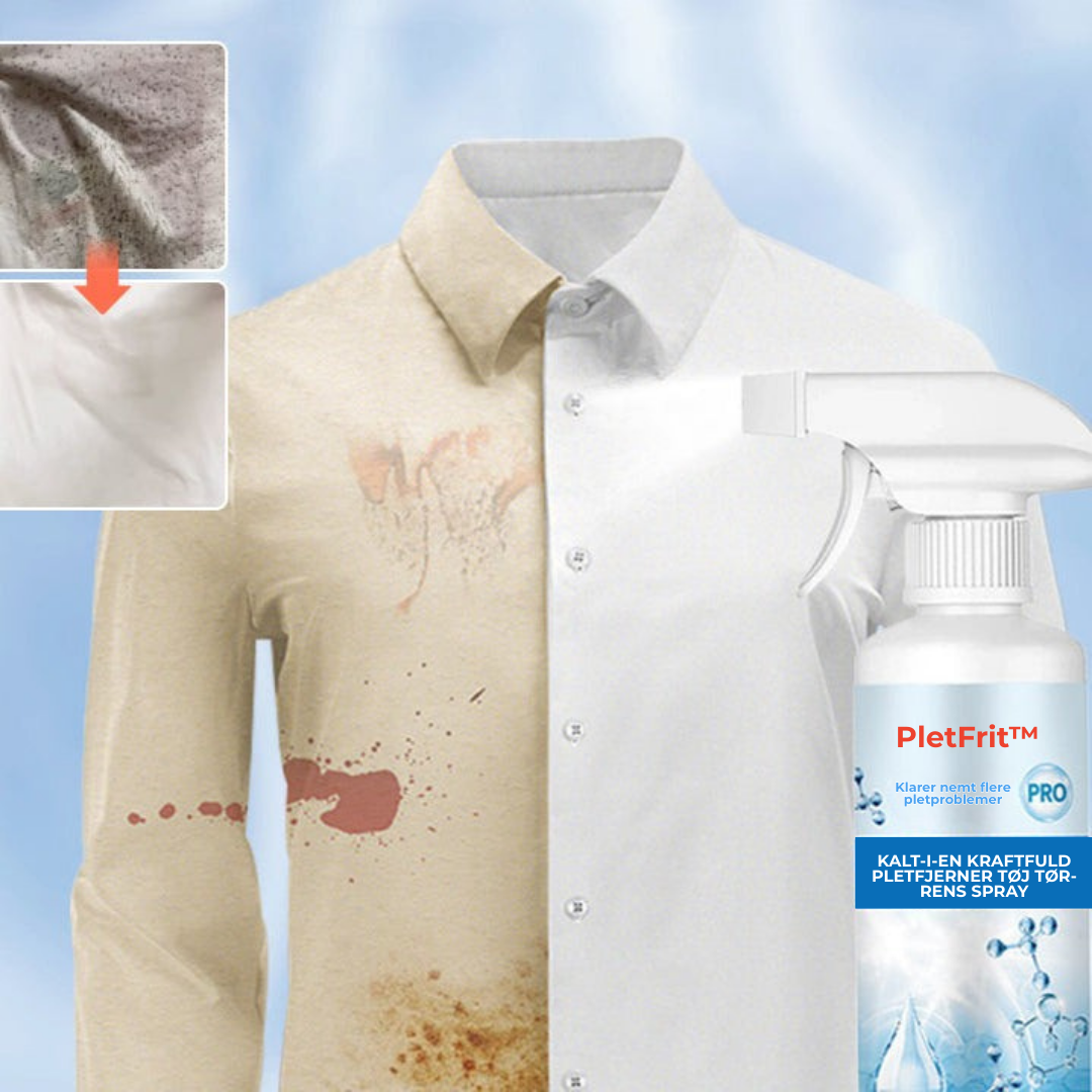 PletFrit™ – Effektiv spray mod genstridige pletter!
