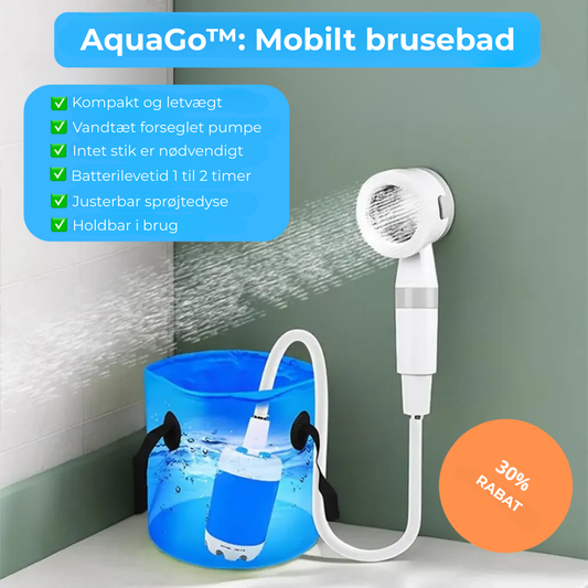 AquaGo™ – Din bruser, hvor som helst!