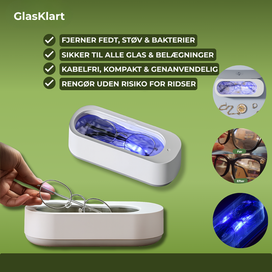 GlasKlart™ – Nem rengøring til dine briller