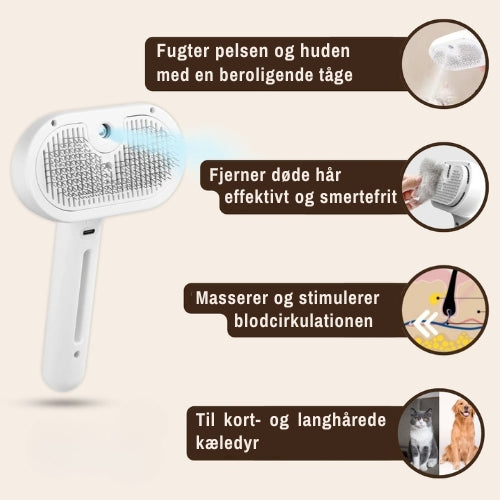 SteamiPro™ - Professionel plejebørste til kæledyr!