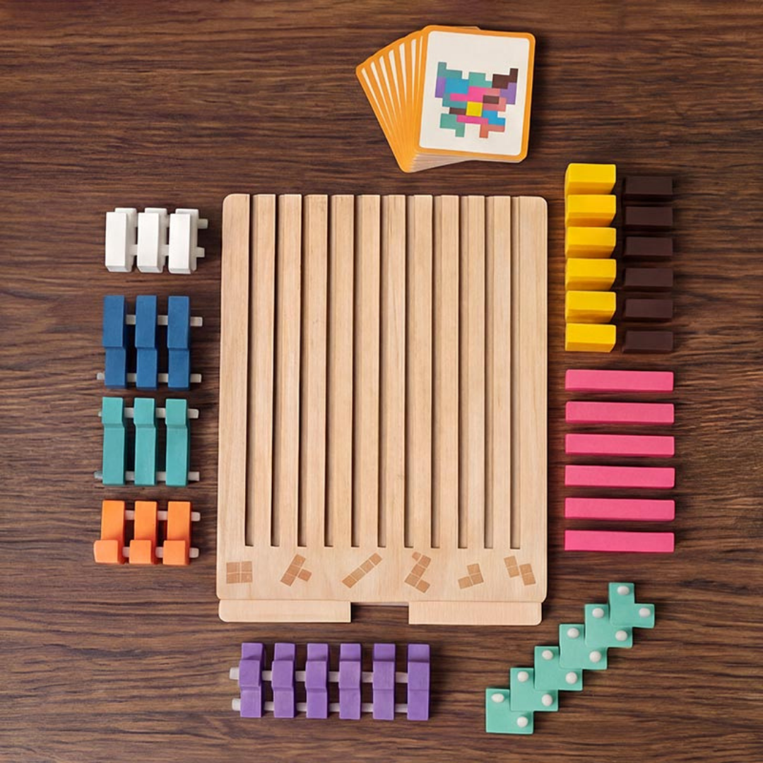StakLeg™ - Montessori-inspireret stablelspil i træ til nysgerrige børn!