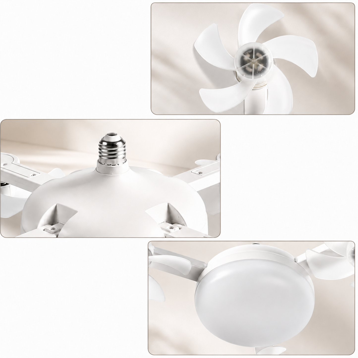 AirGlow™ - Køl dit rum ned med stil — LED-loft ventilator med fjernbetjening!