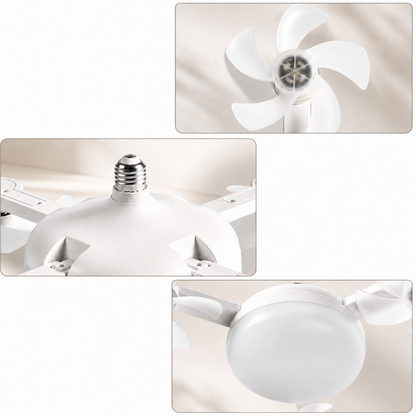 AirGlow™ - Køl dit rum ned med stil — LED-loft ventilator med fjernbetjening!