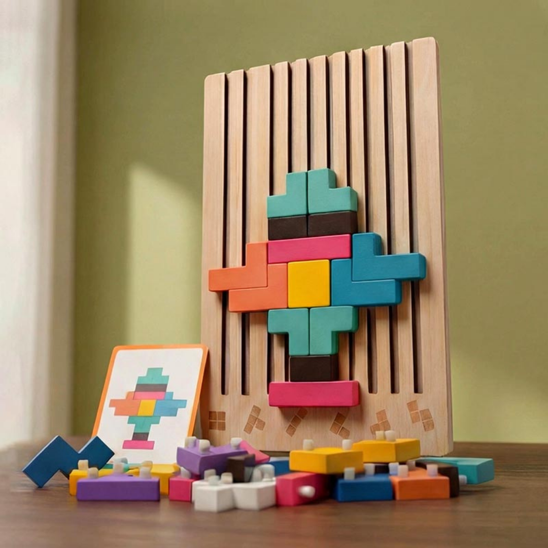 StakLeg™ - Montessori-inspireret stablelspil i træ til nysgerrige børn!