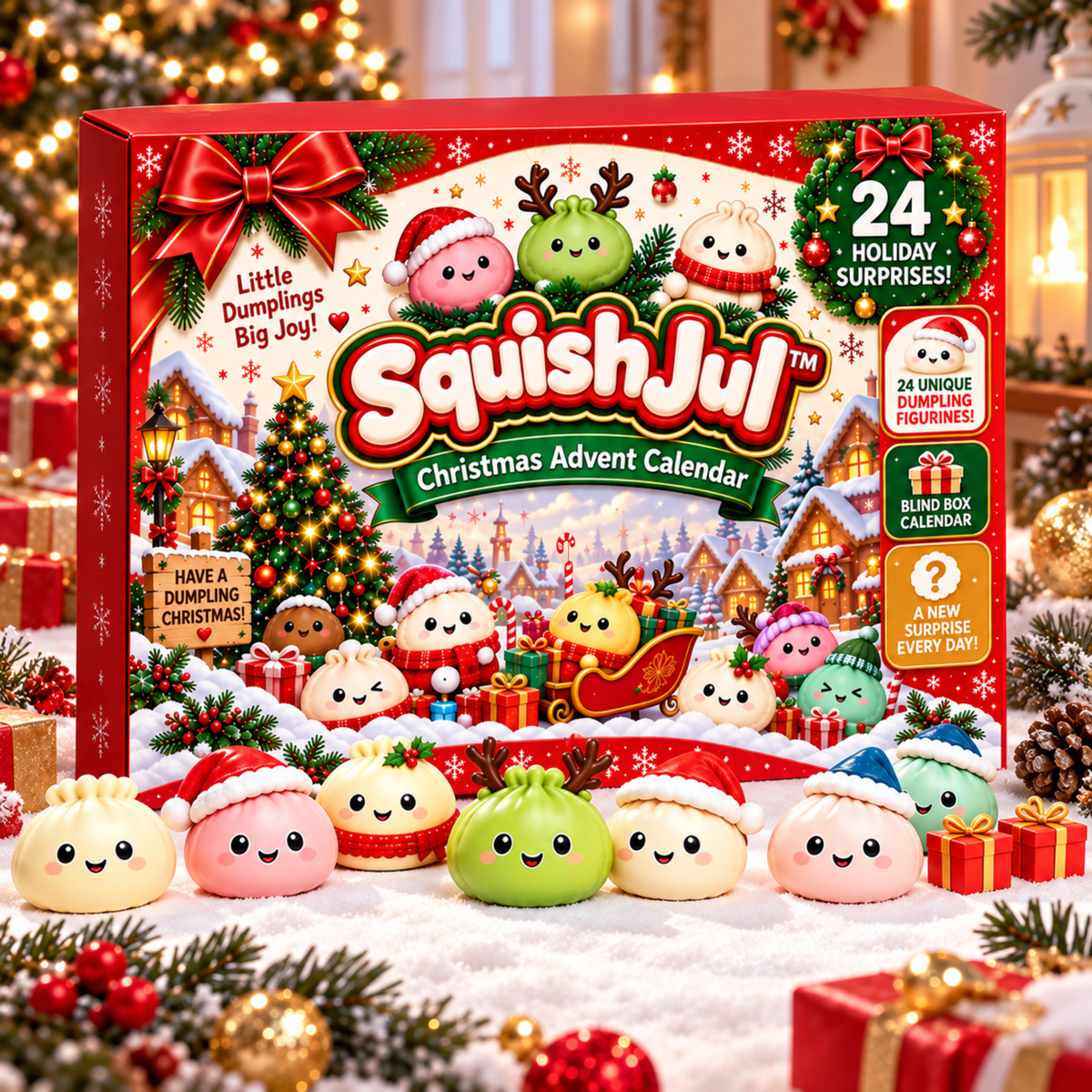 SquishJul™ - Åbn en blød overraskelse hver dag op til jul!