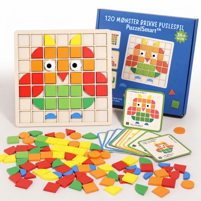PuzzelSmart™ - Sjovt og lærerigt mosaikpuslespil til nysgerrige børn!
