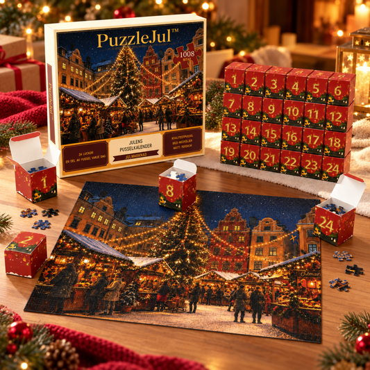 PuzzleJul™ - Tæl ned til jul med et nyt puslespilsstykke hver dag!