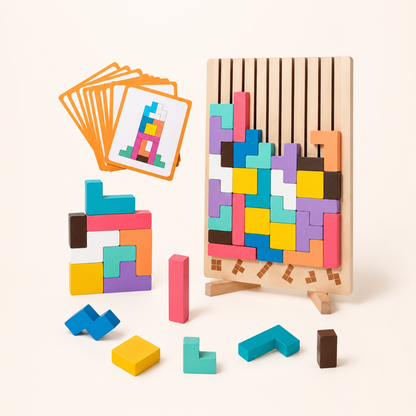 StakLeg™ - Montessori-inspireret stablelspil i træ til nysgerrige børn!