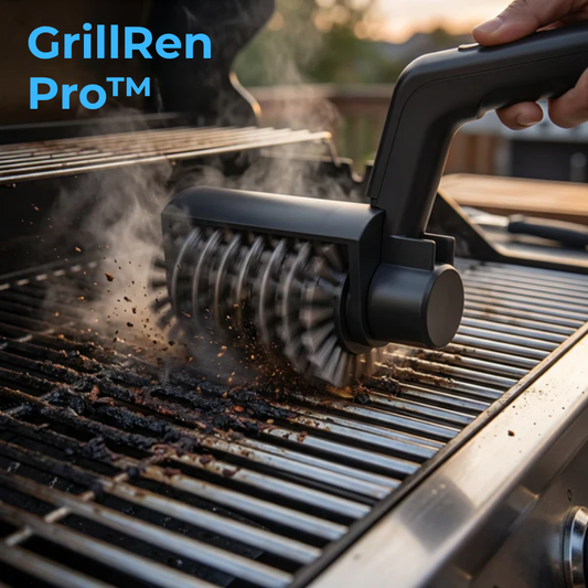 GrillRen Pro™ – Elektrisk grillbørste med kraftfuld motor