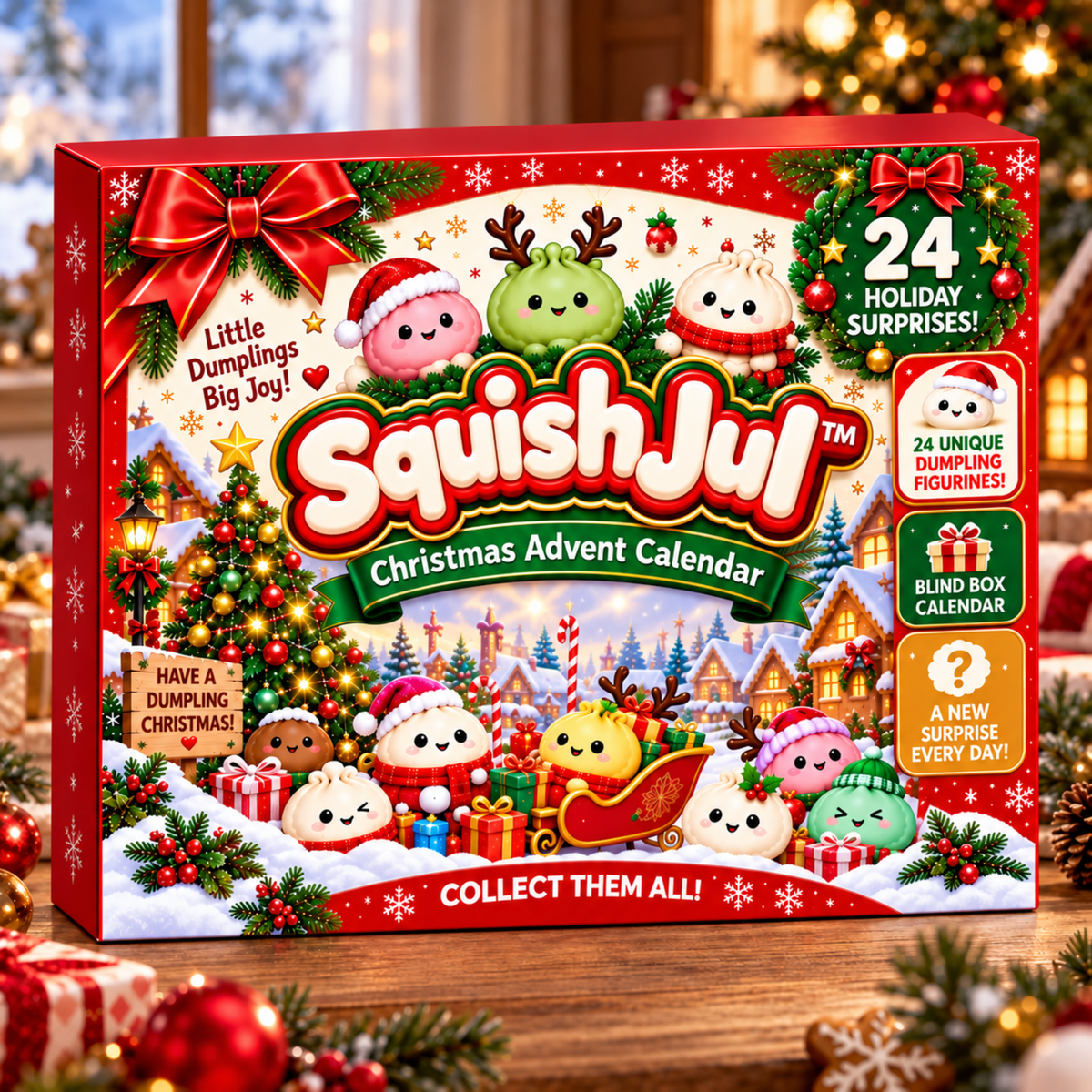 SquishJul™ - Åbn en blød overraskelse hver dag op til jul!