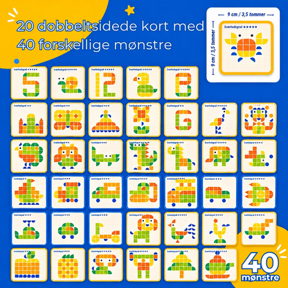 PuzzelSmart™ - Sjovt og lærerigt mosaikpuslespil til nysgerrige børn!