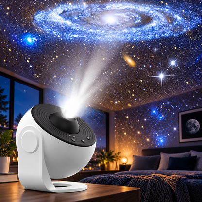 GalaxyLys™ - Unik stemning med bølgende stjerner og farver på loft og vægge!