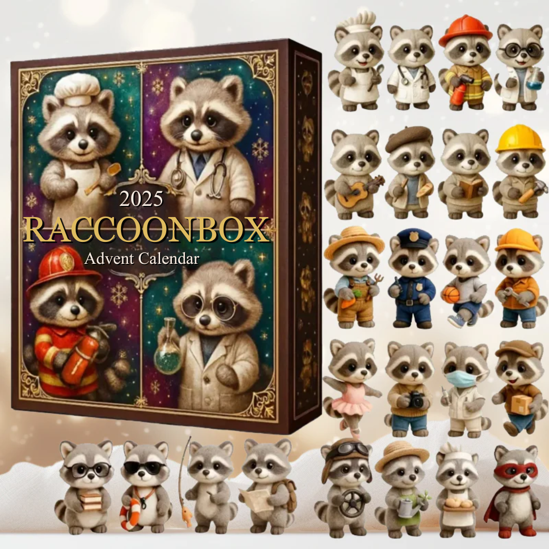 RaccoonBox™ – Julens nedtælling med søde vaskebjørne