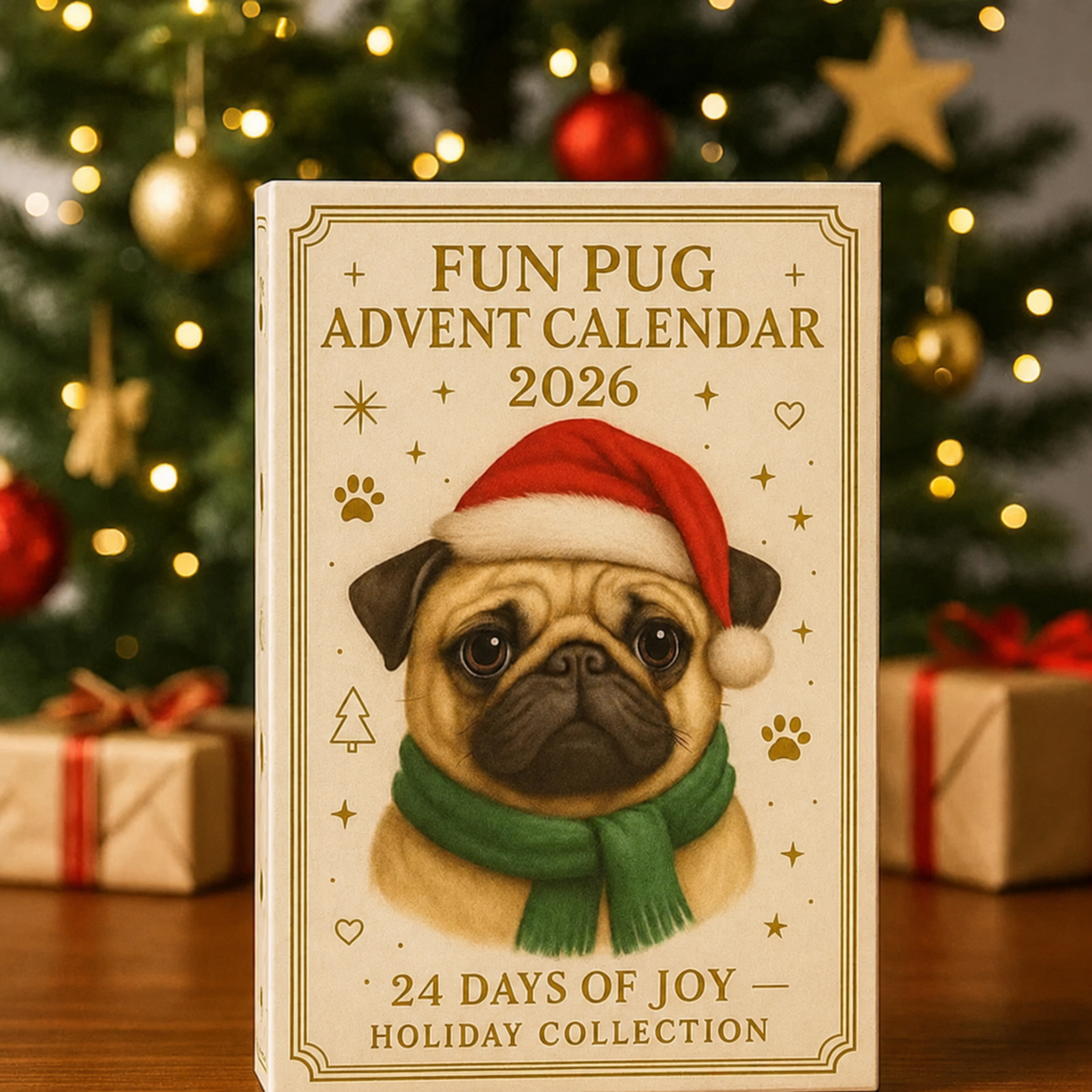 Pugmas™ – 24 dage med grin, charme & julehygge