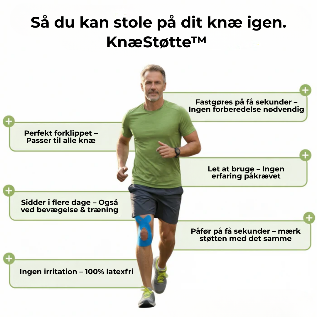 KnæStøtte™ – Stabil støtte og fri bevægelse
