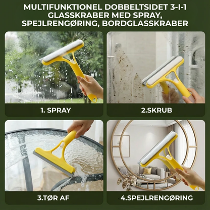 RudeKlar™ – Effektiv 3-i-1 rengøring til dine ruder