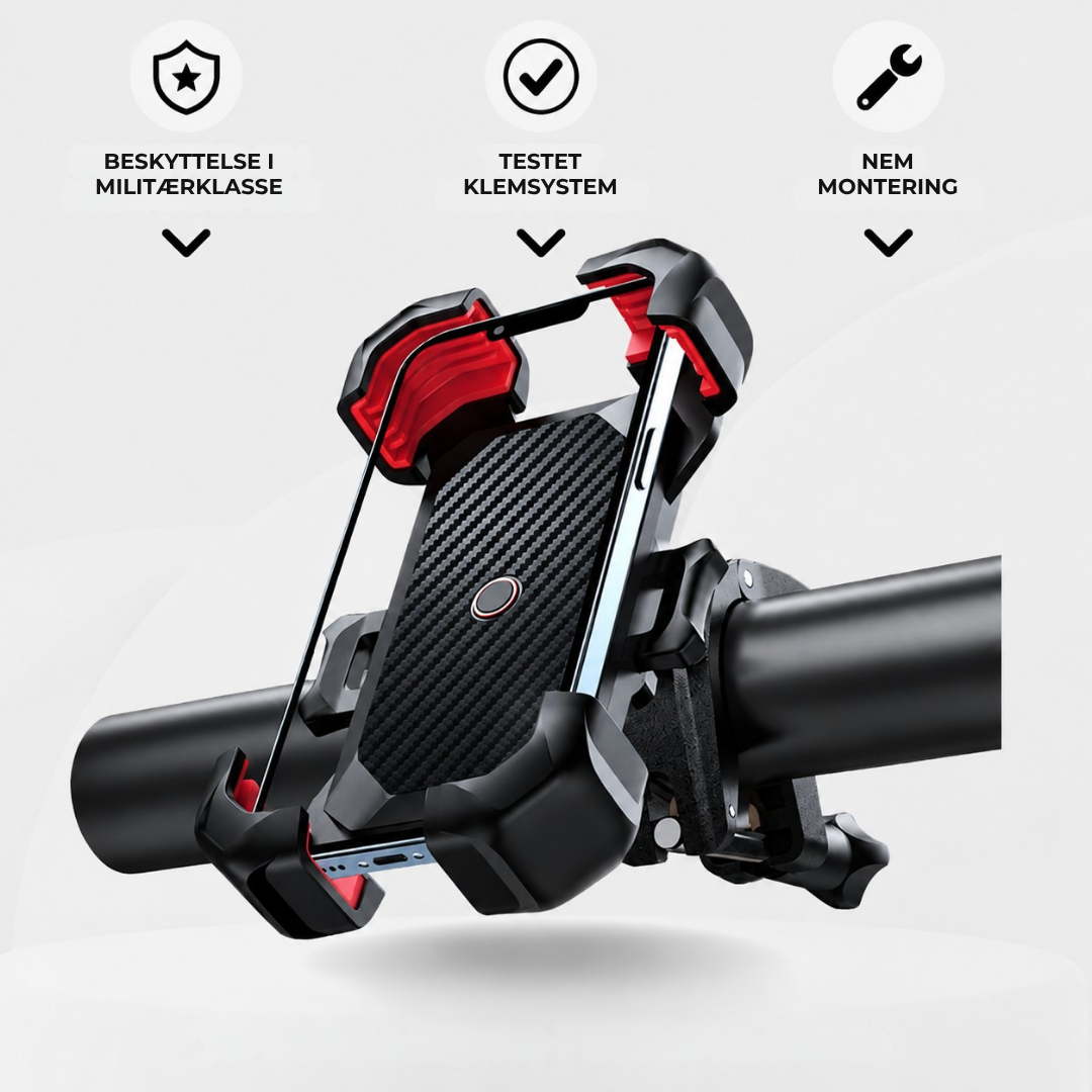 CykelHold™ - Hold din telefon stabil på cyklen — uanset underlag!