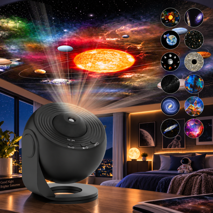 GalaxyLys™ - Unik stemning med bølgende stjerner og farver på loft og vægge!