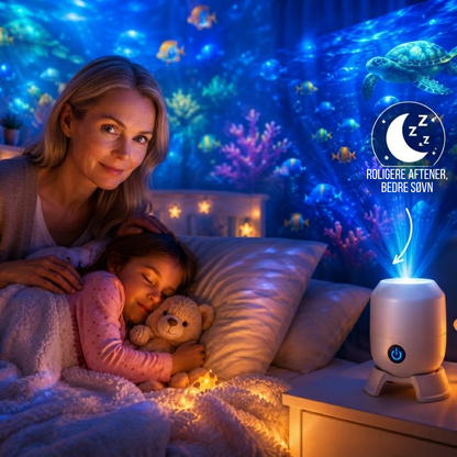 OceanGlow™ - Rotererende LED-lys der forvandler dit rum til et hav!