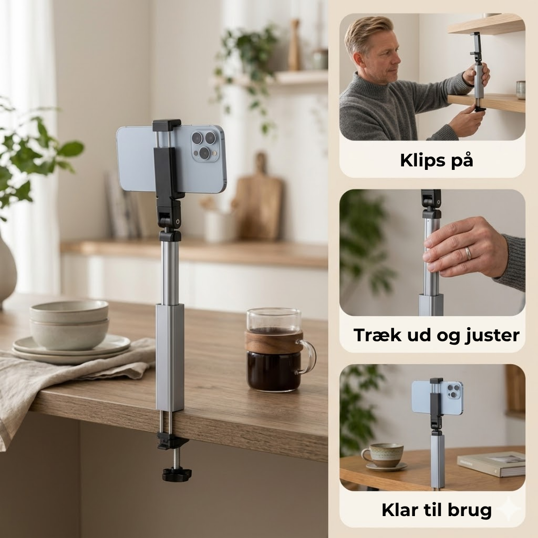 FoldHold™ - Se film og video komfortabelt — uanset hvor du er!