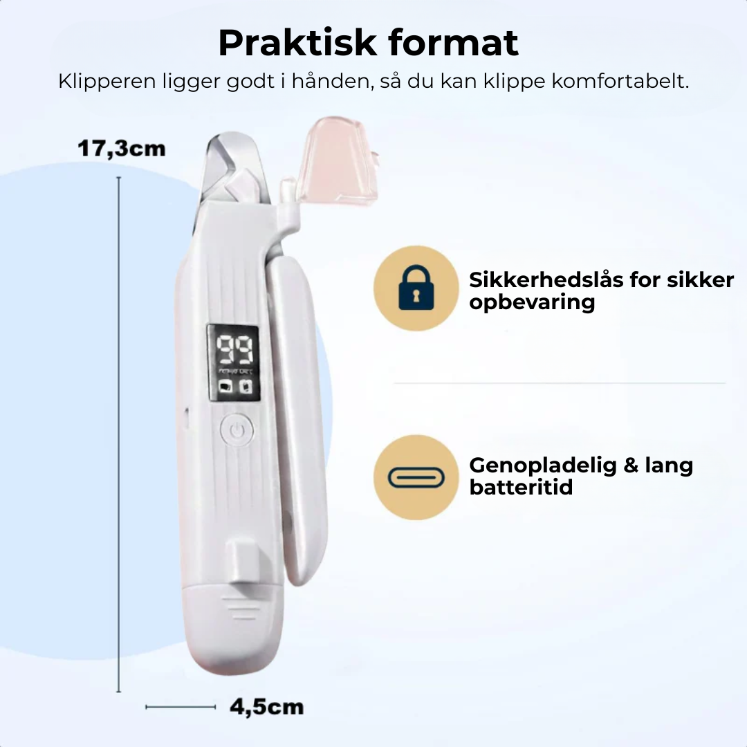PoteKlip™ – Sikker negleklipning med LED-lys