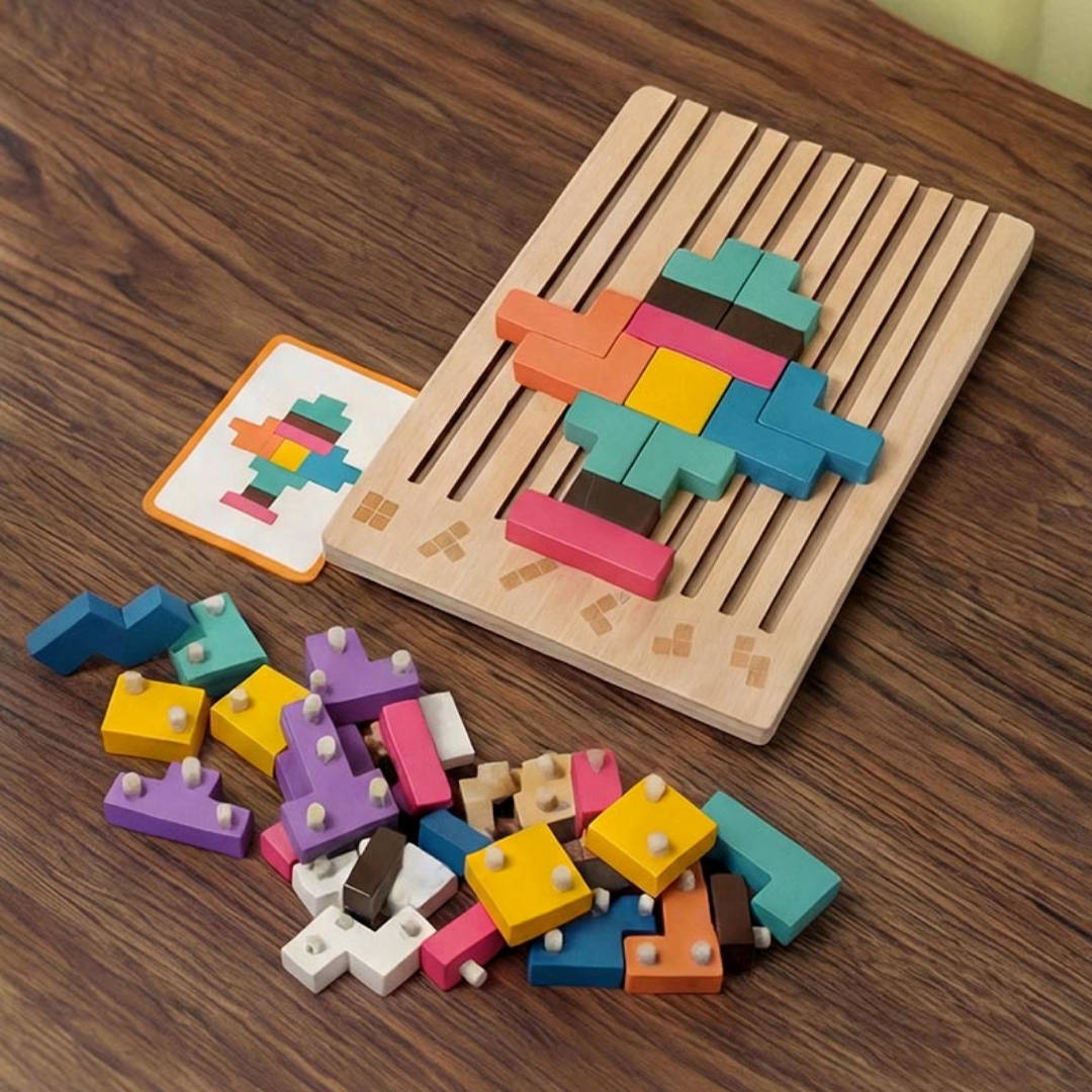 StakLeg™ - Montessori-inspireret stablelspil i træ til nysgerrige børn!