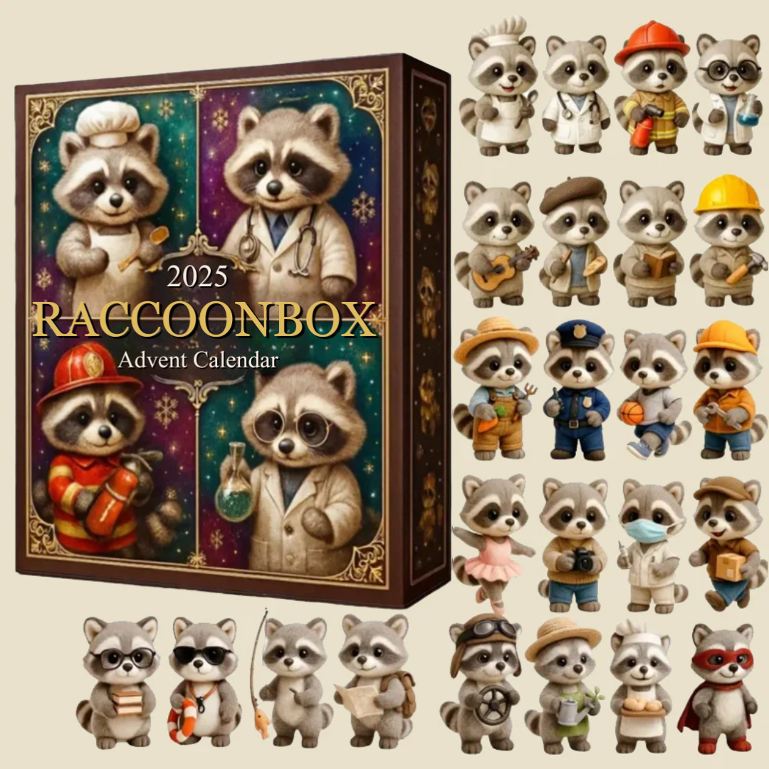 RaccoonBox™ – Julens nedtælling med søde vaskebjørne