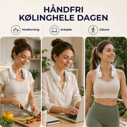 NakkeVind™ - Bær din egen vind — køl ned på farten!