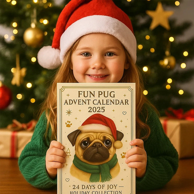 Pugmas™ – 24 dage med grin, charme & julehygge