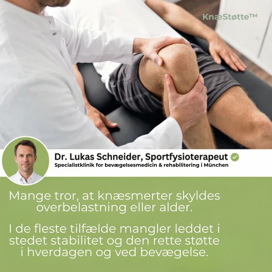 KnæStøtte™ – Stabil støtte og fri bevægelse