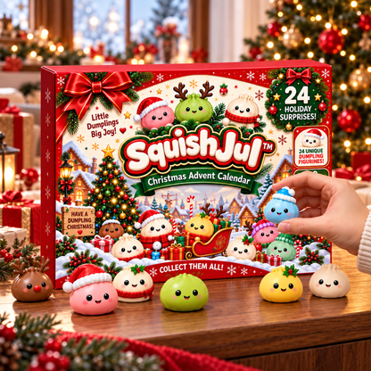 SquishJul™ - Åbn en blød overraskelse hver dag op til jul!
