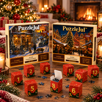 PuzzleJul™ - Tæl ned til jul med et nyt puslespilsstykke hver dag!