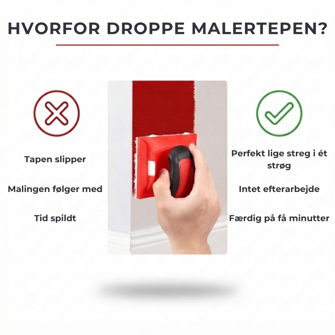 MalKant™ - Perfekte malerstreger langs kanter — uden tape og besvær!