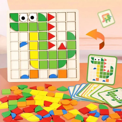 PuzzelSmart™ - Sjovt og lærerigt mosaikpuslespil til nysgerrige børn!