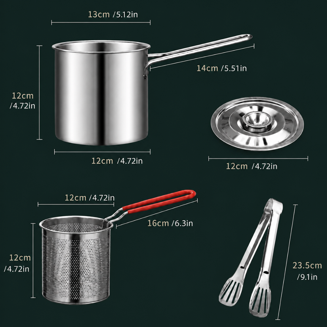 FryPot™ - Sprødt og lækkert friteret mad — hver eneste gang!