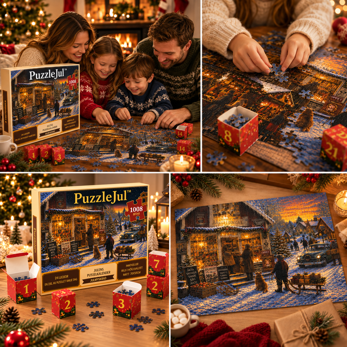 PuzzleJul™ - Tæl ned til jul med et nyt puslespilsstykke hver dag!