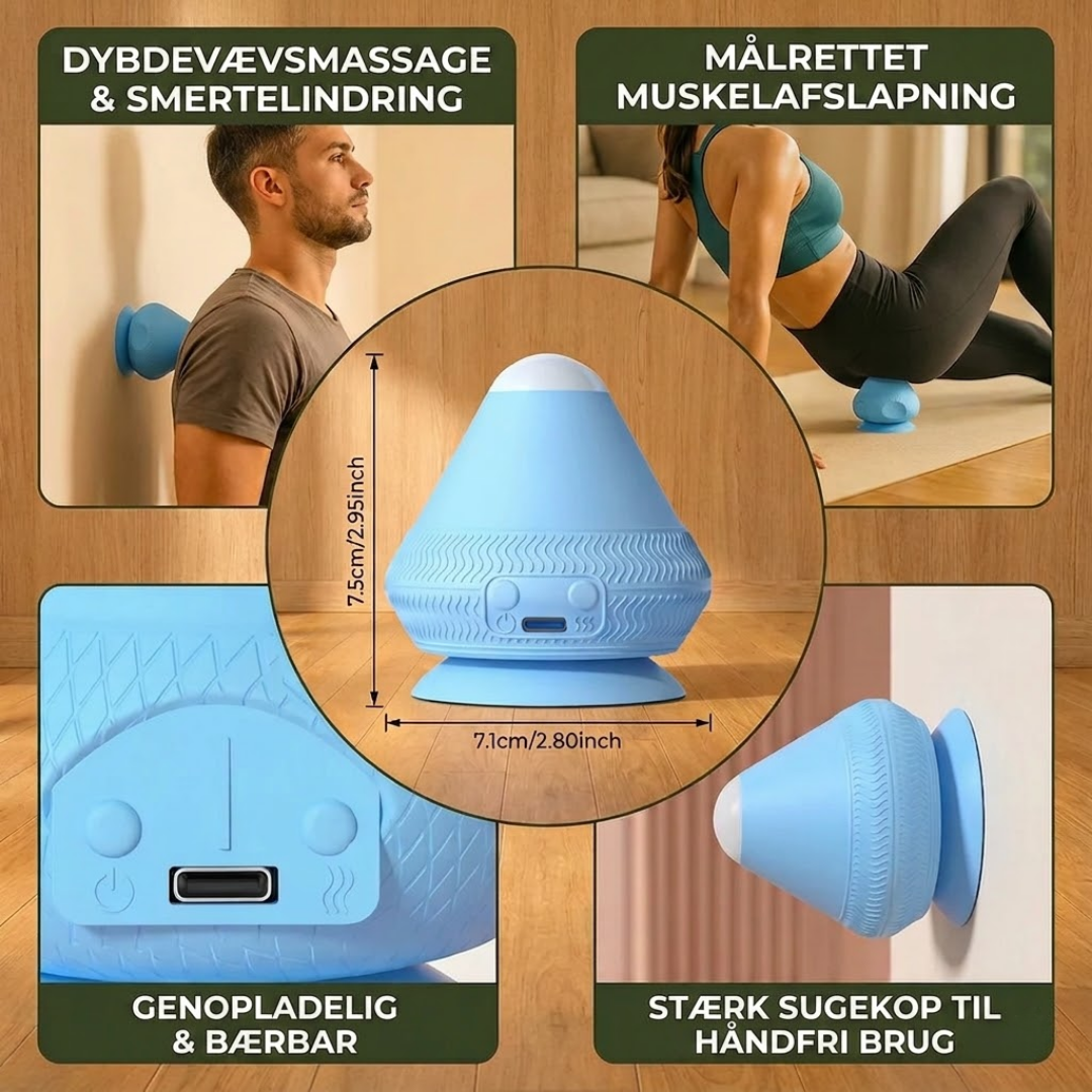 MasseBold™ - Slip for spændinger — massér præcist hvor det gør ondt!