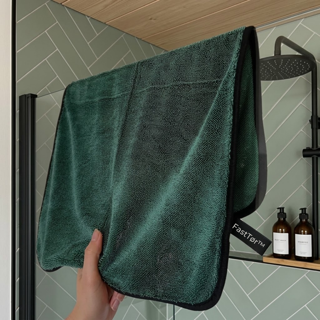 FastTør™ - Absorbér og tør på sekunder — til køkken, bad og bil!