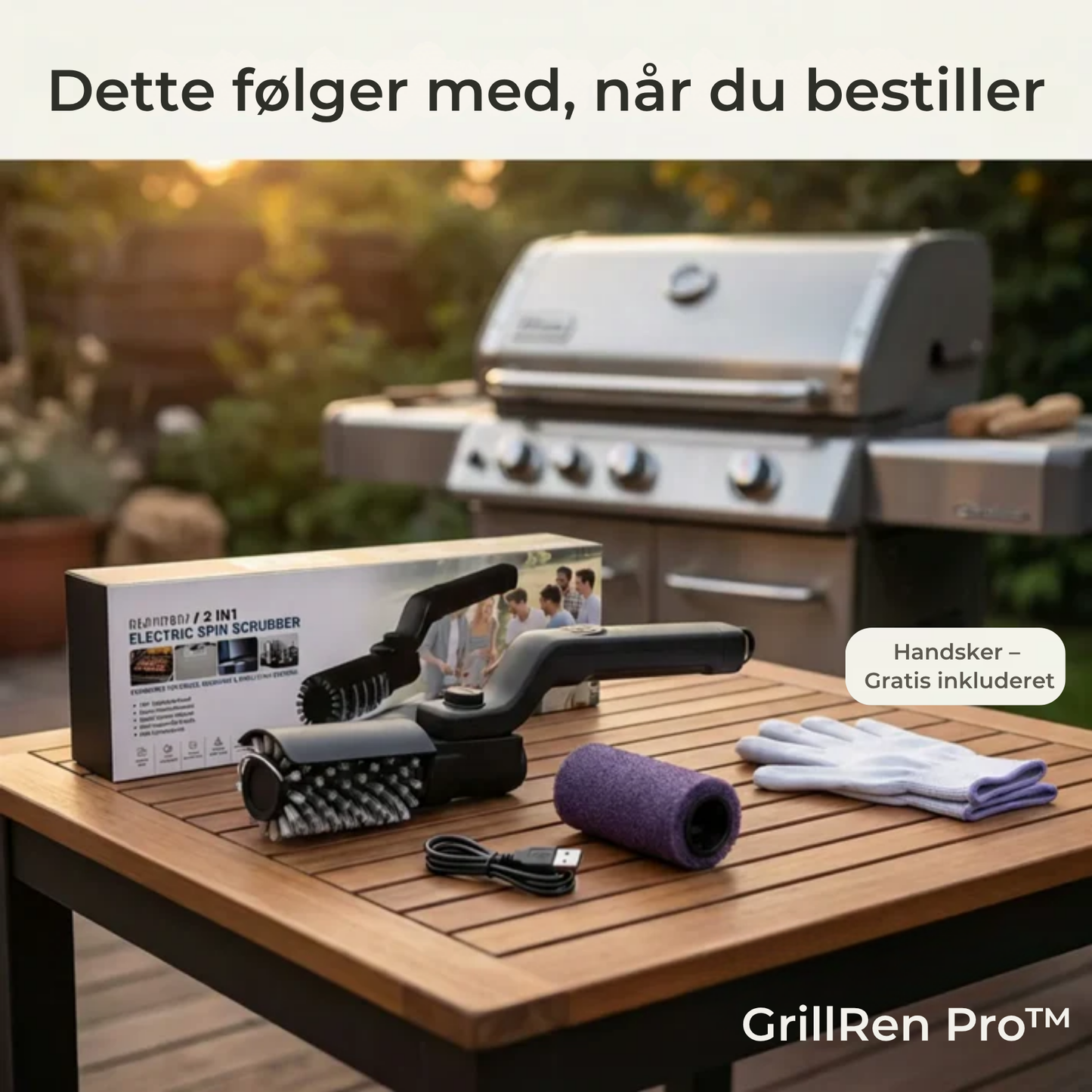 Tilbehør til stålbørste GrillRen Pro™