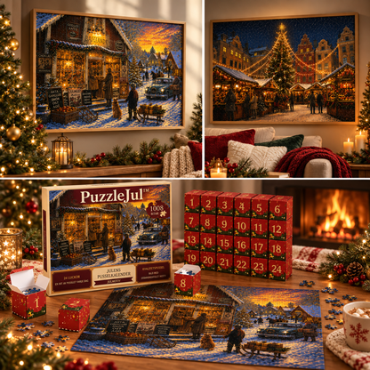 PuzzleJul™ - Tæl ned til jul med et nyt puslespilsstykke hver dag!